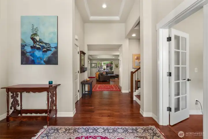 Spacious entryway invites you in.