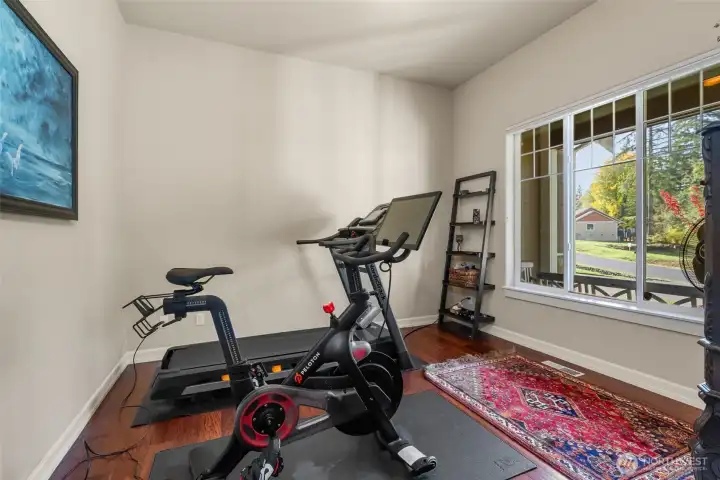 Use the flex room as a den, office or at-home gym.