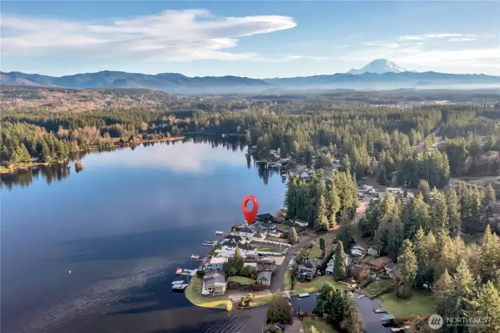 Aerial view of Lake