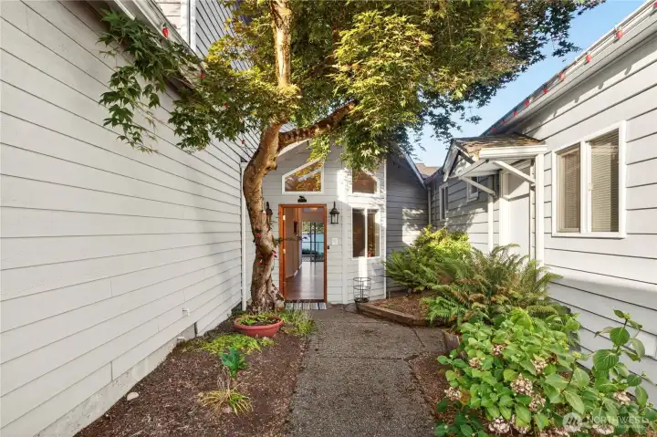 Front entrance to house
