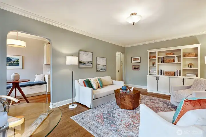 Up two flight of stairs or use the elevator and you've arrived to Unit 202.