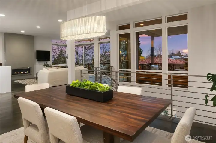 Upper Floor: Great Room/Dining Area