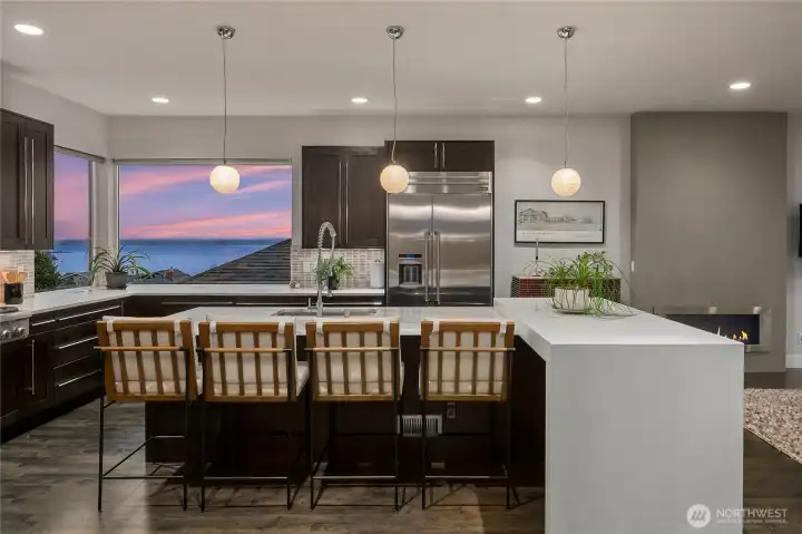 Upper Floor: Great Room/Kitchen Area