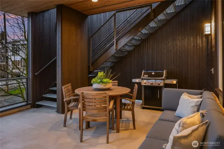 Upper Floor - Outdoor Covered + Heated Deck