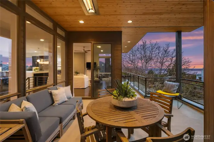 Upper Floor - Outdoor Covered + Heated Deck