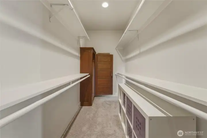 Primary Closet with Wardrobe..