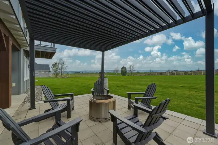 Patio accessed from Living Room and Dining Room