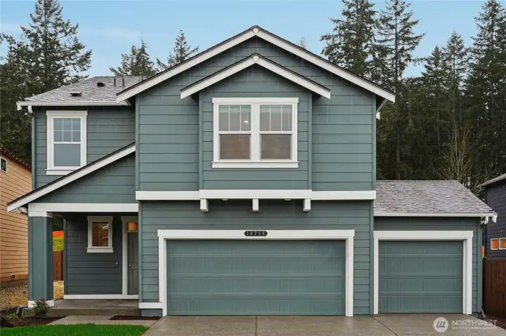 Photo is representational. Actual home for sale is under construction and colors, roof line, finishes, lot, and materials will vary. See site agent for details.