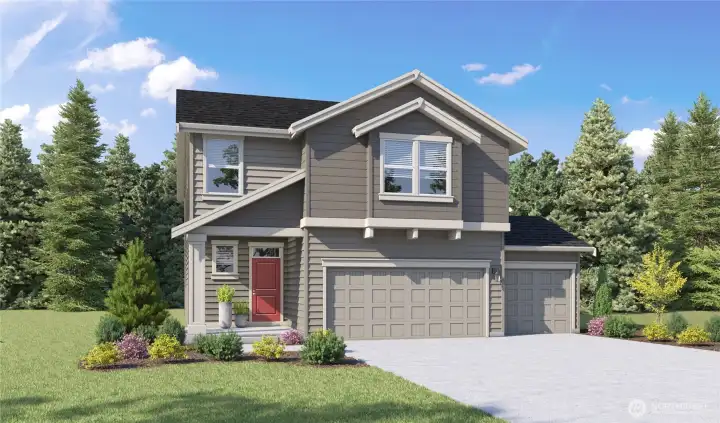 Rendering is representational. Actual home is under construction and materials, colors, and finishes will vary. See site agent for details.