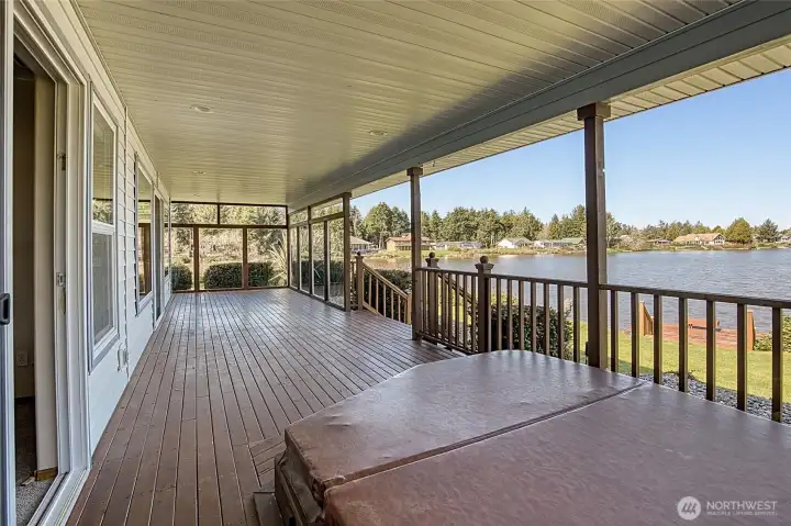 Large Covered Back Deck