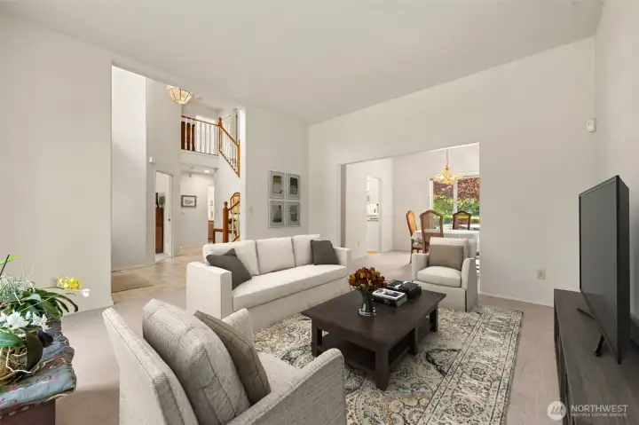 Living Room - Digitally enhanced/staged