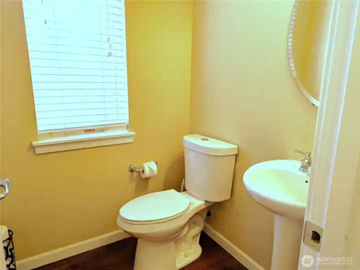 Half bath on main floor