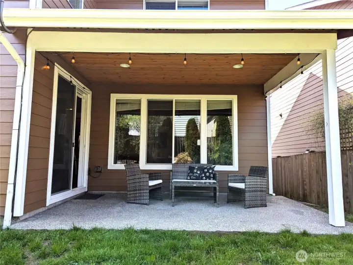 Slider to patio.