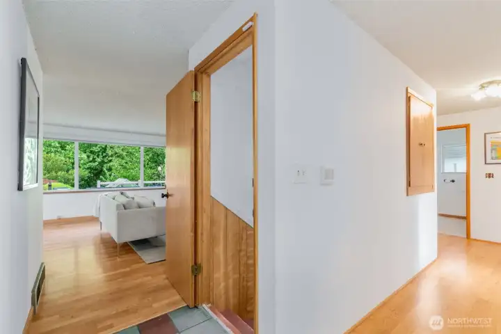 Entry to the basement.  There is also an exterior entry door.  Possible MIL?