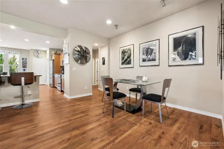 Designated dining room is fantastic for entertaining guests