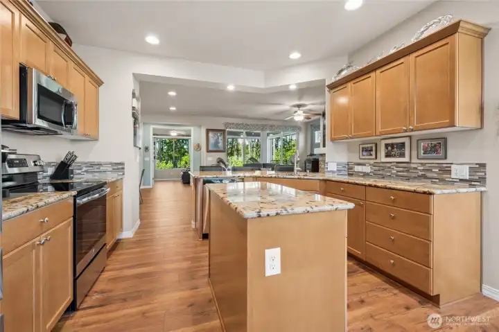 Granite slab counters