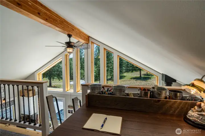 Loft reading area
