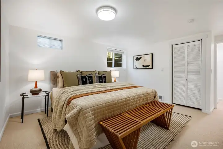 Lower level bedroom 2. Lower level bedroom 2.