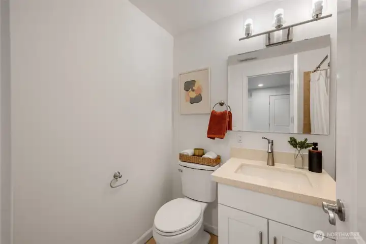 Lower level bathroom. Lower level bathroom.
