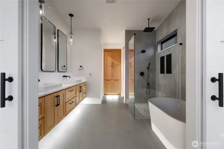 Elegant primary bath designed for comfort, relaxation, and style.