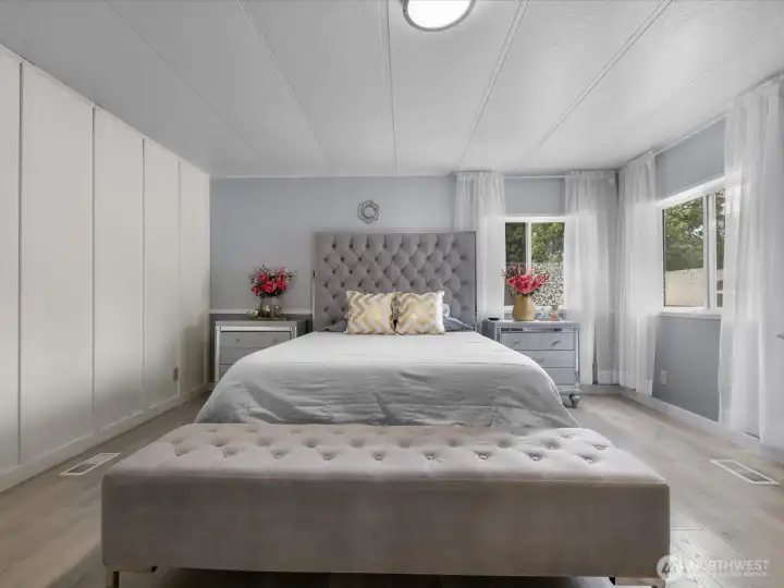 Big windows bring in plenty of natural light.