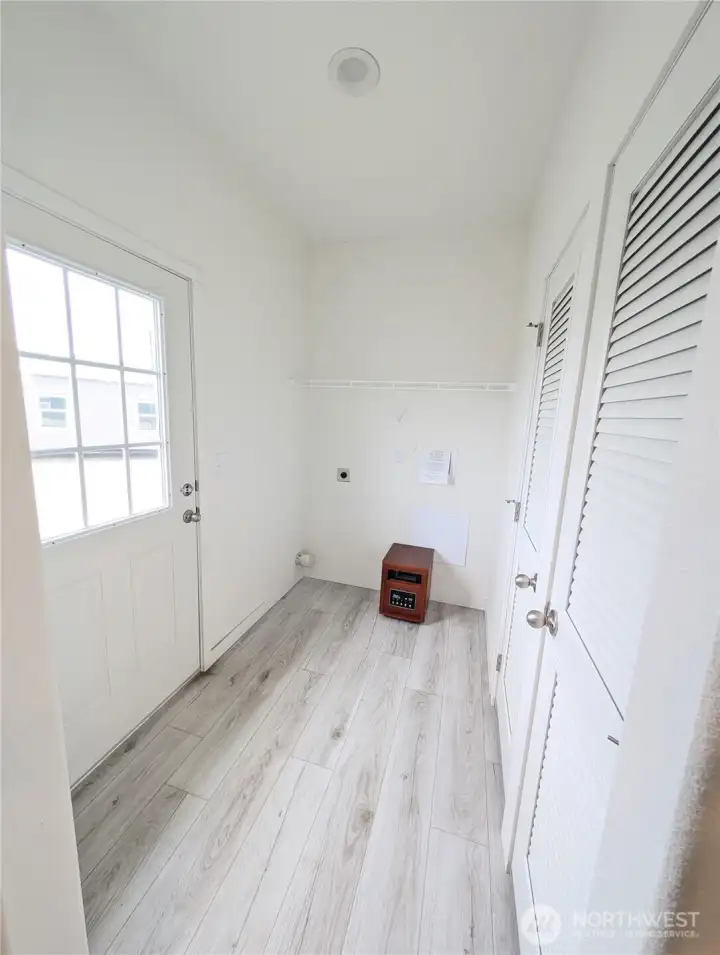 Model Home: Utility room.