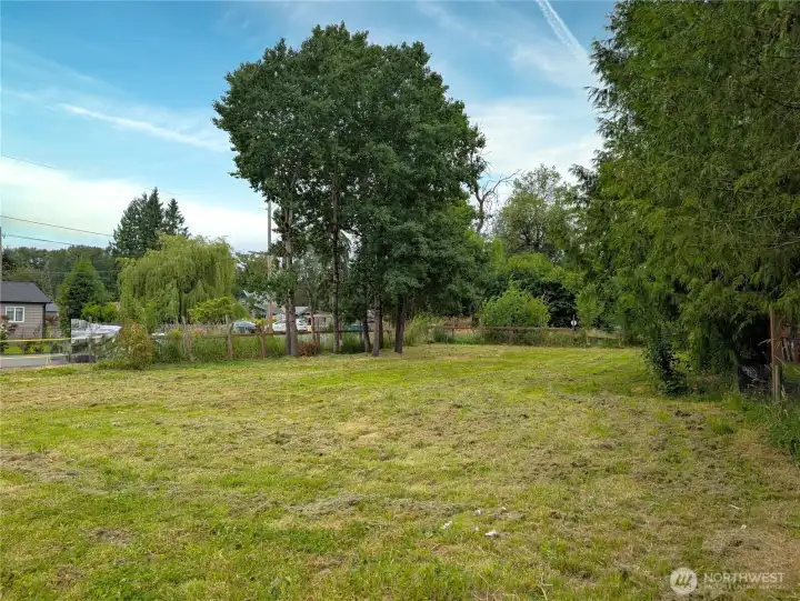 Looking from the south to NW of the lot.