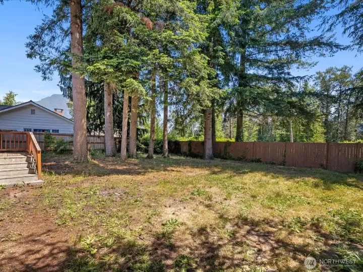 View of back yard, accessed from laundry room. View of back yard, accessed from laundry room.