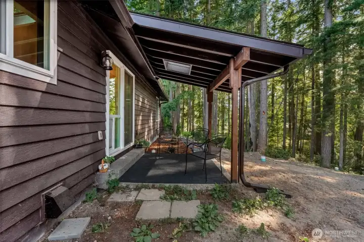 Venture through the sliding glass doors to visit your outdoor covered patio! Venture through the sliding glass doors to visit your outdoor covered patio!