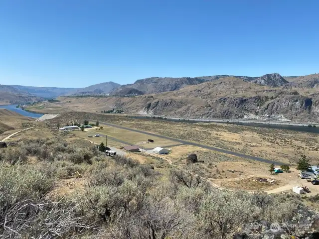 Riverview Airpark - View from upper part of 20 acres.