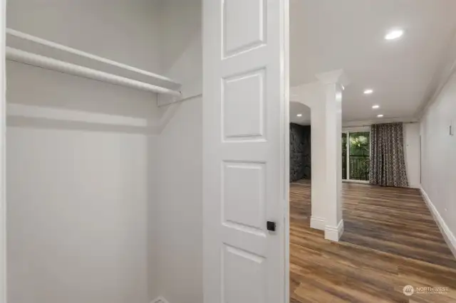 Coat Closet at entry