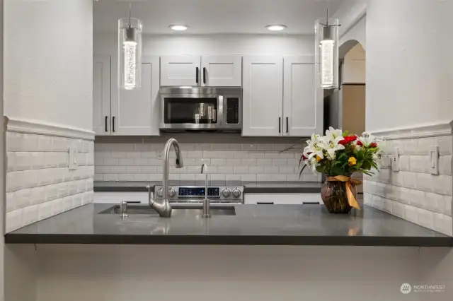 Kitchen Open to Living Room