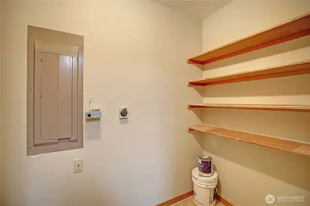 Additional storage off of Laundry Room.