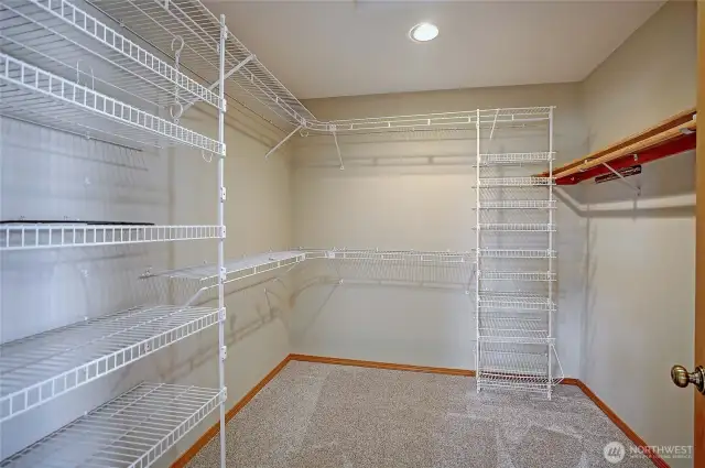 Primary walk-in closet