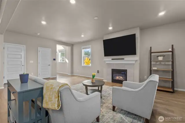 Spacious open-concept layout