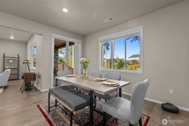 Enjoy meals with plenty of natural light