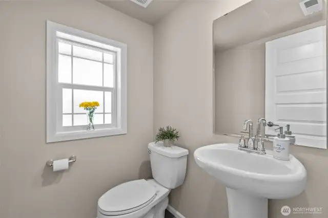 1/2 bath downstairs