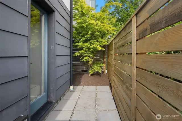 Private Patio off Lower Bedroom or Office
