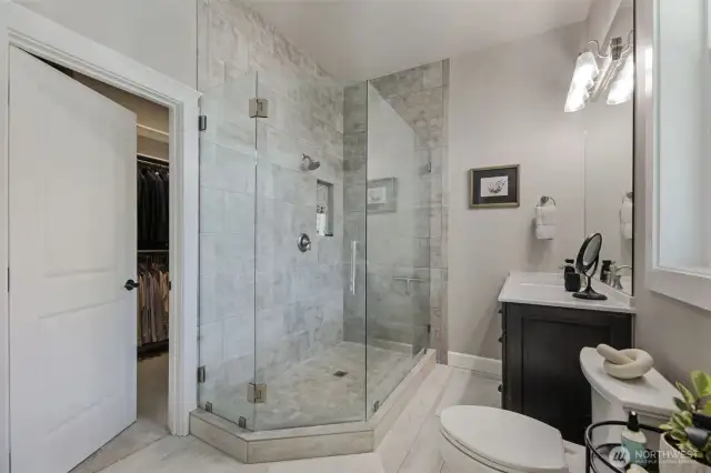 Primary suite bathroom #2! Yes, two baths, two walk-in closets in the primary bedroom!