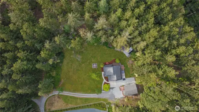 Spacious and secluded 2+ acres, yet close to shops