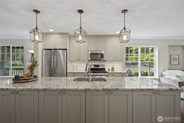Updated kitchen with plenty of storage