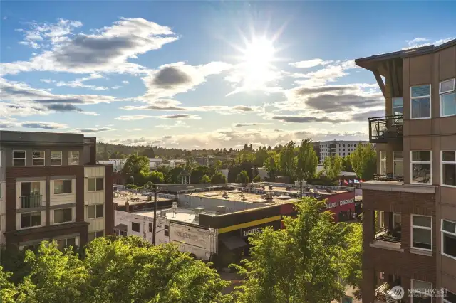 Westward facing view of the Olympic Mountains!