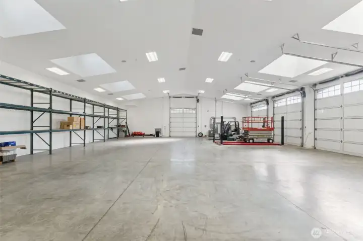 No need for off site storage, store all of your cars right next to your home in this over 6k sf, 5 bay garage. Store your yacht, your motorhome or turn it into a training facility.