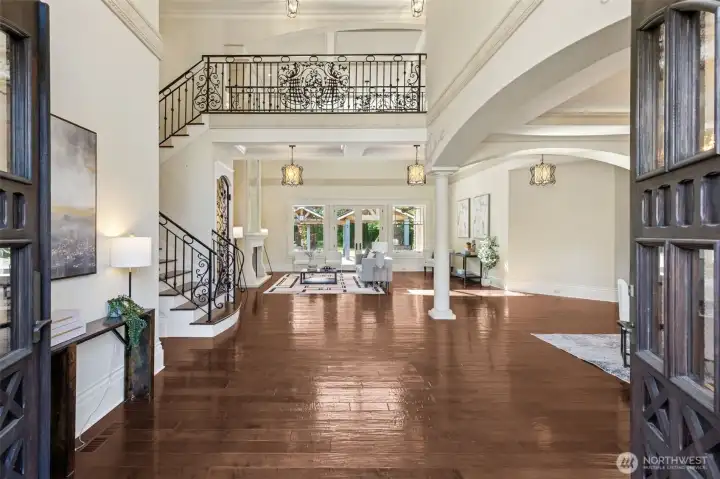 Imagine welcoming your family and friends through this entrance, hosting parties and events in your formal living and dining rooms.