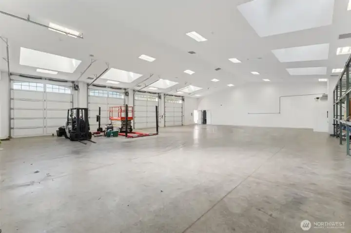 Another view of the expansive garage with endless opportunities.