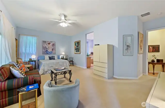 Estate sized primary bedroom.