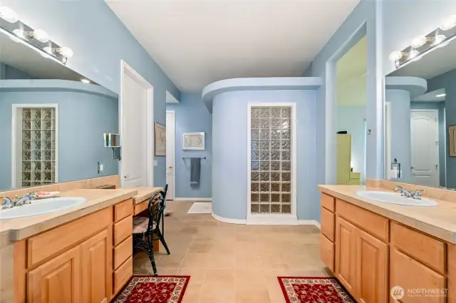 Walk-in closet and private water closet.
