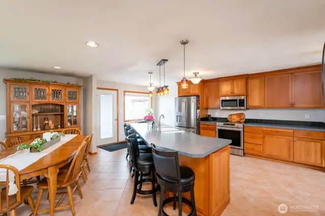 Chef's delight in custom designed kitchen