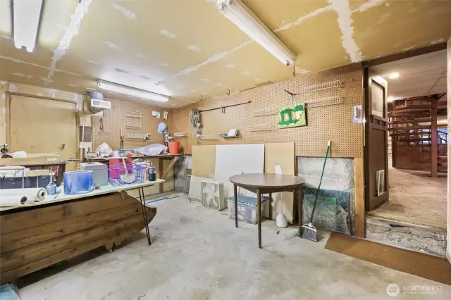 Workshop in lower level