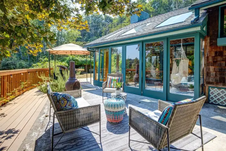 Expansive deck updated in 2022